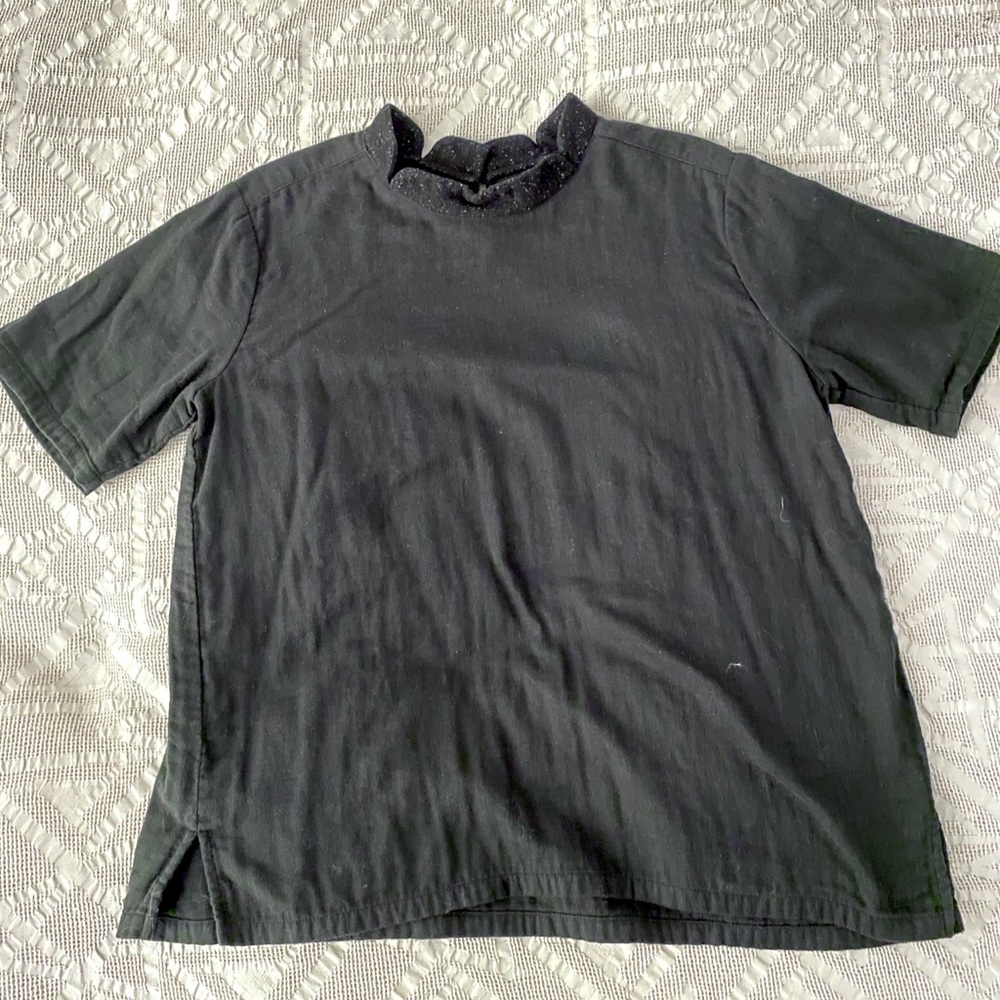 Wrk-Shp Black Tunic Top